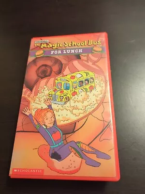 Magic School Bus The - For Lunch (VHS 1995 Clam Shell) With Insert Card • $5.22