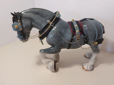 £30 • Buy MELWOOD Dapple Grey Shire Horse (New Tack Fitted)