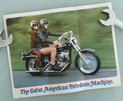 1978 Harley Davidson Catalog Brochure Book Flh Xlcr Fx Glide Shovelhead Ironhead • $19.95