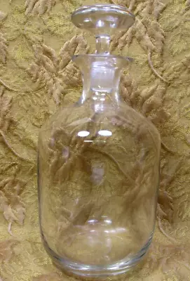 Vintage Glass Liquor Decanter W/ Glass Stopper Barware • $10