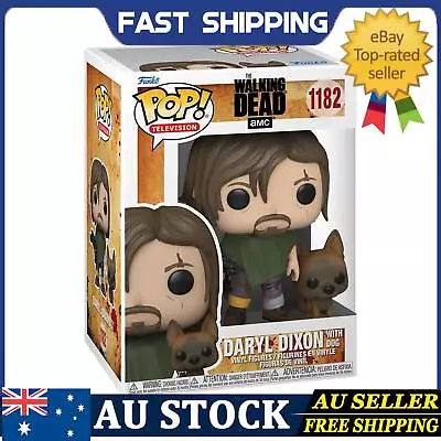 The Walking Dead Funko Pop! Daryl Dixon W/ Dog #1182 *MIN Figure • $35.99