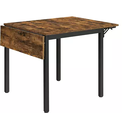 $261.95 • Buy VASAGLE Folding Dining Table Drop Leaf Extendable Brown
