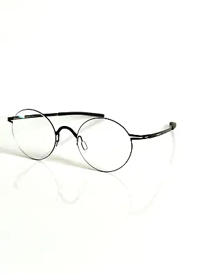 Original Round Stainless Steel Glasses Ic! Berlin M1629 Mod. Pluto Teak • £249.44