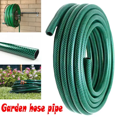 15m 30m 50m 75m 100m Garden Hose Pipe Reel Reinforced Outdoor Hosepipe Uked • £5.75