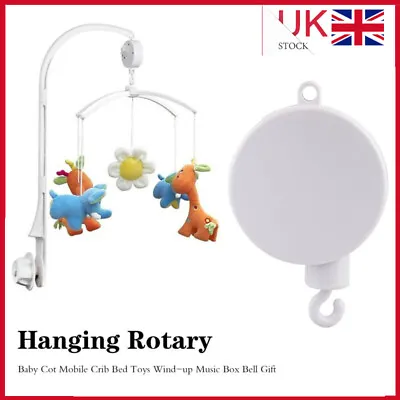 Crib Bed Toys Wind-up Music Box Bell Home Hanging Rotary Baby Cot Mobile Durable • £7.88