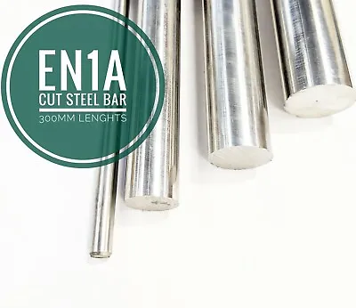 Bright Mild Steel Round Bar EN1A 3mm To 55mm Cut Lengths 300mm • £5.95