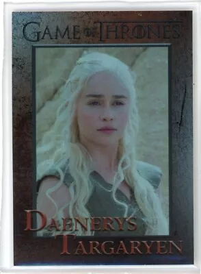 2017 Game Of Thrones #34 Daenerys Targaryen Foil Insert Card NM-MT • $15