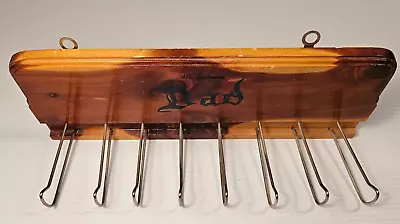 Vintage DAD Mt. Rushmore CEDAR Tie Or Belt Rack • $8