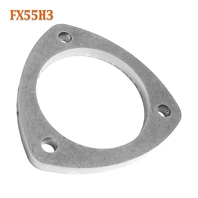 FX55H3 3  ID Flat Triangle Three Bolt Heavy Duty Exhaust Flange For 3  Pipe • $17.57