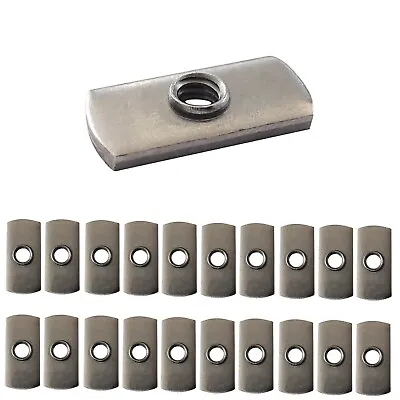20 Pc 1/4-20 UNC Spot Weld Nut Double Tab And Aluminum Extrusion T-Nut  • $7.97