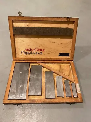 Helios Adjustable Parallels Set Of 6 Vintage German Machinist Tool Lotπ159 • $99