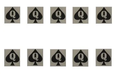 Queen Of Spades Mini Temporary Tattoo QOS Fetish BBC Hotwife FREE PP- Pack Of 10 • £9.95