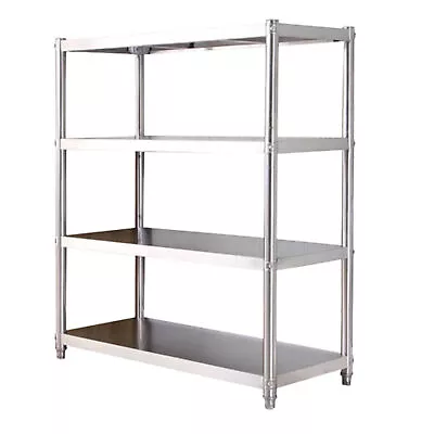 4-Tier Commercial Utility Organizer Rack Stainless Steel Storage Shelves • $163.83
