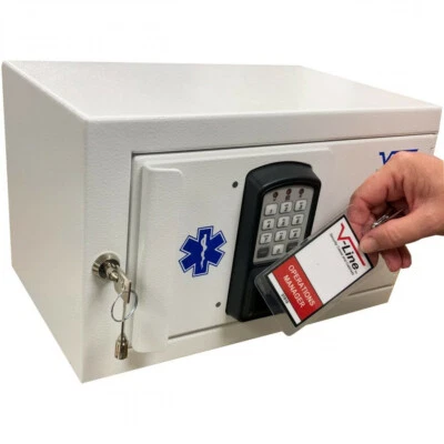 $769.12 • Buy V-Line 8514NB-2 Narcotics Audit Box, HID PROX Card Reader, Keypad, Key Backup