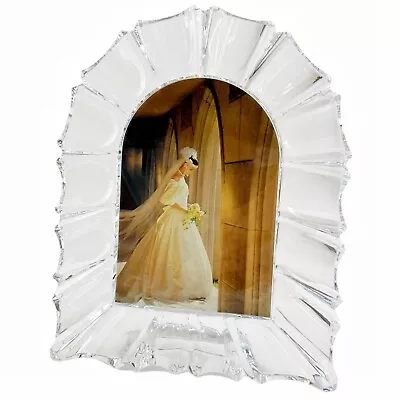 Mikasa Picture Photo Frame Austrian Crystal Monarch Cathedral Arch Art Deco 4x6 • $21.24