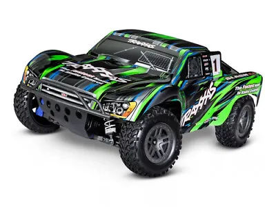 Traxxas Slash 4WD Brushless BL-2S Rtr 1:10 Short Course Race Truck Green No Akk • £281.41