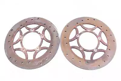 Brake Disc Brake Front Left Right 6 Mm Moto Guzzi V 35 Imola 2 PC 84-89 • $175.27