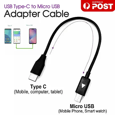 $3.99 • Buy Type-C (USB-C) To Micro USB Charging Data Sync OTG Cable Cord Lead Adapter