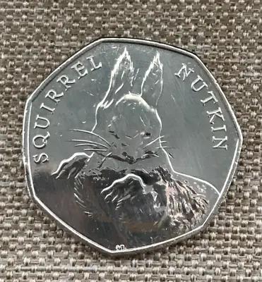 Beatrix Potter Squirrel Nutkin 50p Coin 2016 Fifty Pence Excellent Condition • £3.95