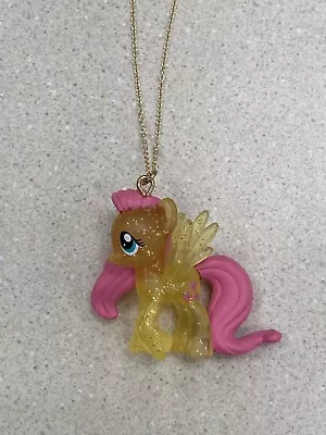 Handmade Fluttershy Necklace My Little Pony MLP New Nickel-free Pink Yellow • $9