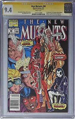 New Mutants #98 CGC 9.4 Marvel 1991 Newsstand Stan Lee Signed 1st App Deadpool • $1495