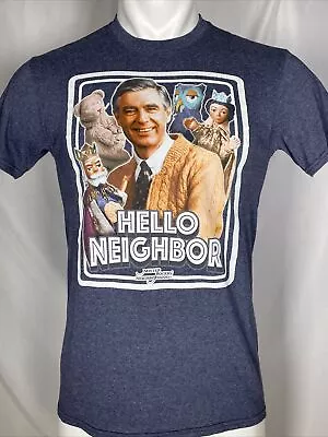 Mister Rogers’ Neighborhood T-Shirt PBS Blue Hello Neighbor Men's SMALL • $14.99