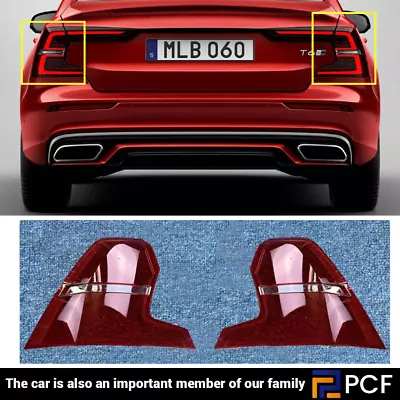 Left+Right Rear Tail Light Brake Light Lens Cover Replace For Volvo S60 2019-23 • $250.03