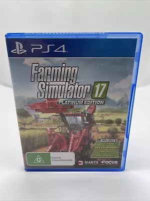 Farming Simulator 17 Platinum Edition - PS4 Sony PlayStation 4 R4 AUS • $34