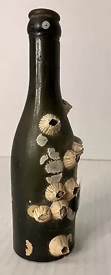 Vintage JL & CO Green Barnacle Encrusted Bottle 687 • $23