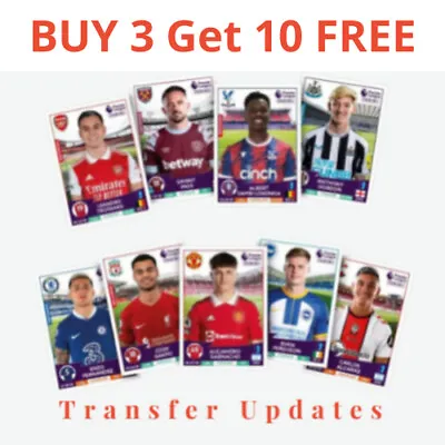 Panini Premier League 2023 Transfer Update Stickers U1 - U48 • £1.45