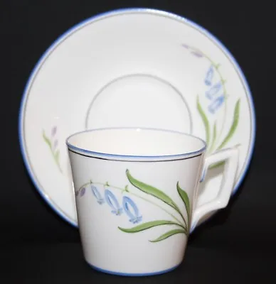 Sampson Hancock / Royal Crown Derby - Bluebells - Coffee Can & Saucer • £24.99