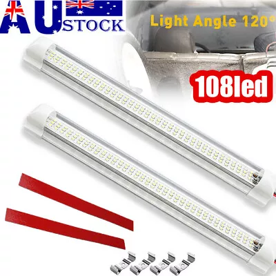 2X 12V LED Interior Strip Light Roof Ceiling Light For RV Camper Trailer Caravan • $19.89