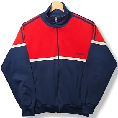 Vintage ADIDAS Track Jacket Men's Mediu 180 Navy Tracksuit Top Beckenbauer Korea • $63.15