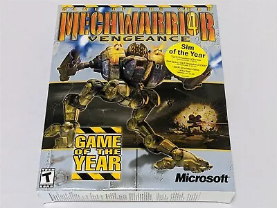 MechWarrior 4: Vengeance (PC 2000) Big Box - SUPER NICE! • $29.95