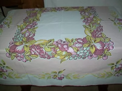 Vintage Tablecloth Fruit • $13.95