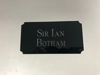 Ian Botham Cricket Legend - 95x50mm Engraved Plaque Plate For Signed Memorabilia • £9.95