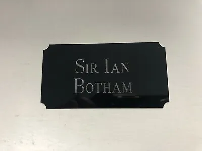 Sir Ian Botham Cricket - 95x50mm Engraved Plaque / Plate For Signed Memorabilia • £9.95