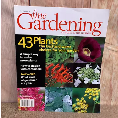 $8 • Buy September 2006 Taunton's Fine Gardening At Home In The Garden 43 Plants Magazine
