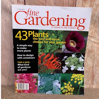 $8 • Buy September 2006 Taunton's Fine Gardening At Home In The Garden 43 Plants Magazine