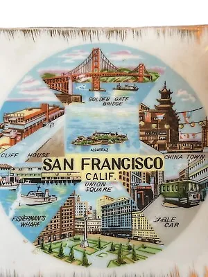 Vintage MCM Bradley Exclusives Japan San Francisco Souvenir Dish Tray Wall Decor • $23.63