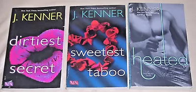 NEW Dirtiest Secret Sweetest Taboo Heated J Kenner 3 Books Lot BDSM Hot Sexy PB • $24.99