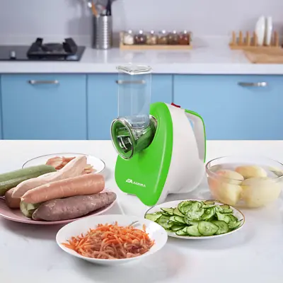 Electric Salad Maker Food Slicer Fruit Vegetable Cutter Cheese Grater Chopper • £16.99