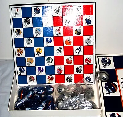 NFL CHECKERS DRAUGHTS GAME DENVER BRONCOS V OAKLAND RAIDERS Football 1993 • £20