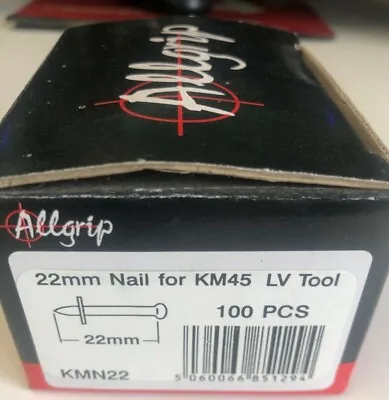 £7.50 • Buy Hilti DX450 Type Nails 22MM KMN22 (Box 100) Steel Washer Genuine ALLGRIP
