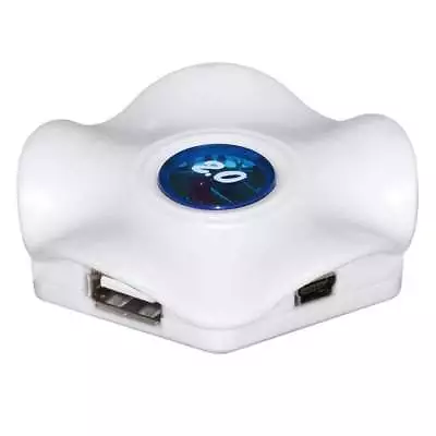 Hi Speed USB 2.0 4 Ports Hub For Smartphones PC Laptop Notebook Macbook - White • $10.45