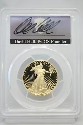 2022-W $25 Gold Eagle PCGS PR70CDAM Advanced Release David Hall Signed #8798 • $1800