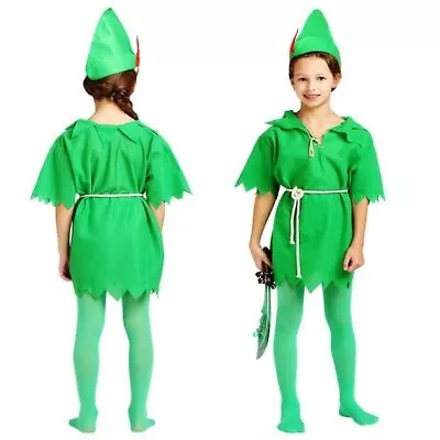 Peter Pan Robin Hood Lost Boys Teen Fancy Costume COMPLETE OUTFIT Age 9-13 • $37.50