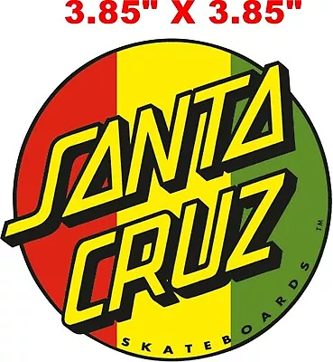  santa Cruz Rasta Dot  Skateboard Decal Laminated • $3.16