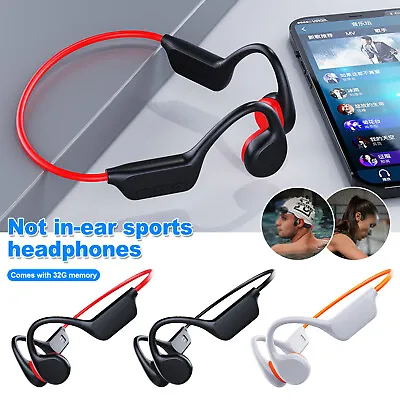 Wireless Bone Conduction Earphones Swimming Sport IPX68 Waterproof Headphones AU • $48.99