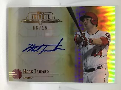 2014 Topps Tribute Autographs Gold #TA-MT Mark Trumbo Auto Baseball Card /15 • $22.99